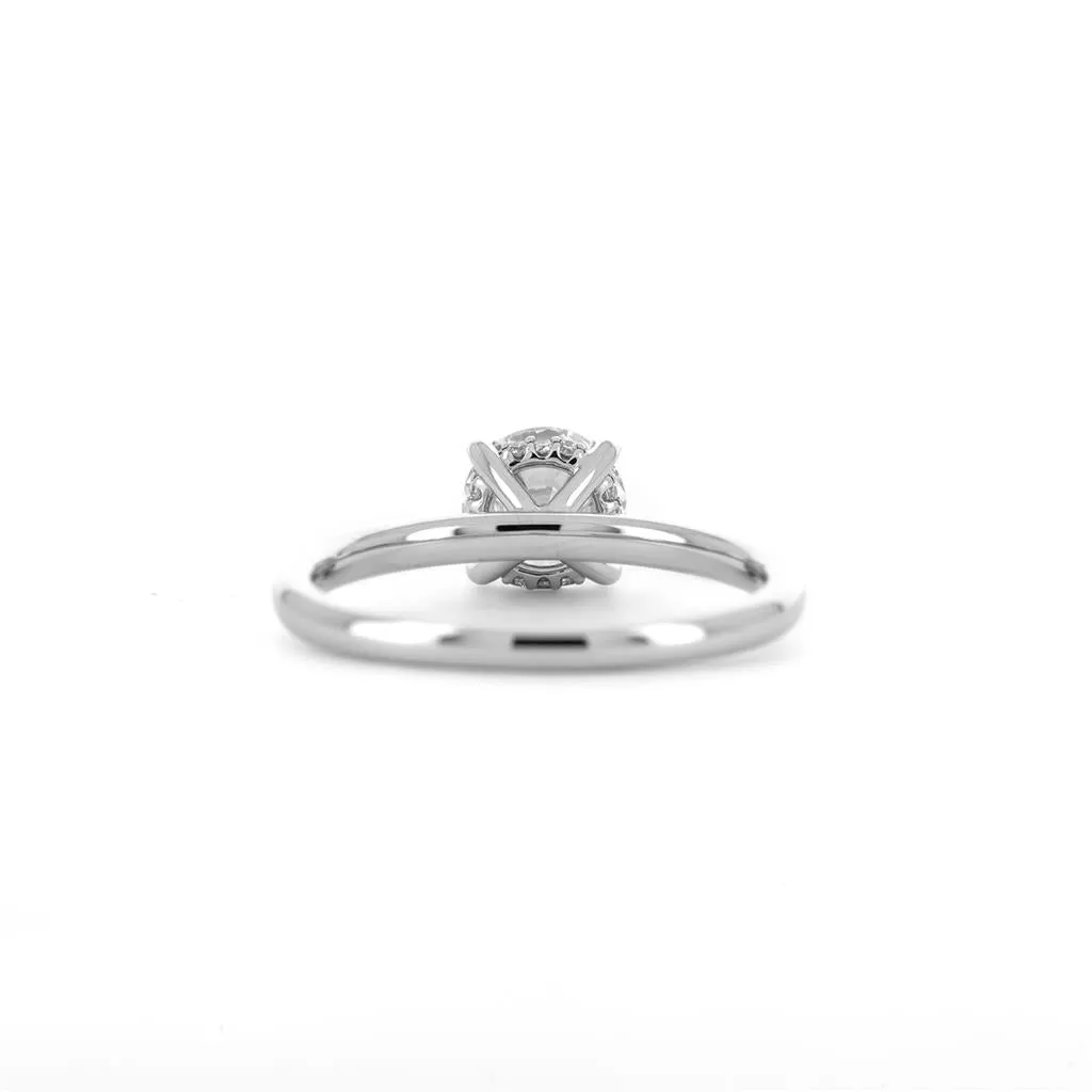 1.12CTW Round Diamond Engagement Ring - 950 Platinum