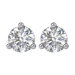 14K White Gold Cocktail-Style Diamond Stud Earrings