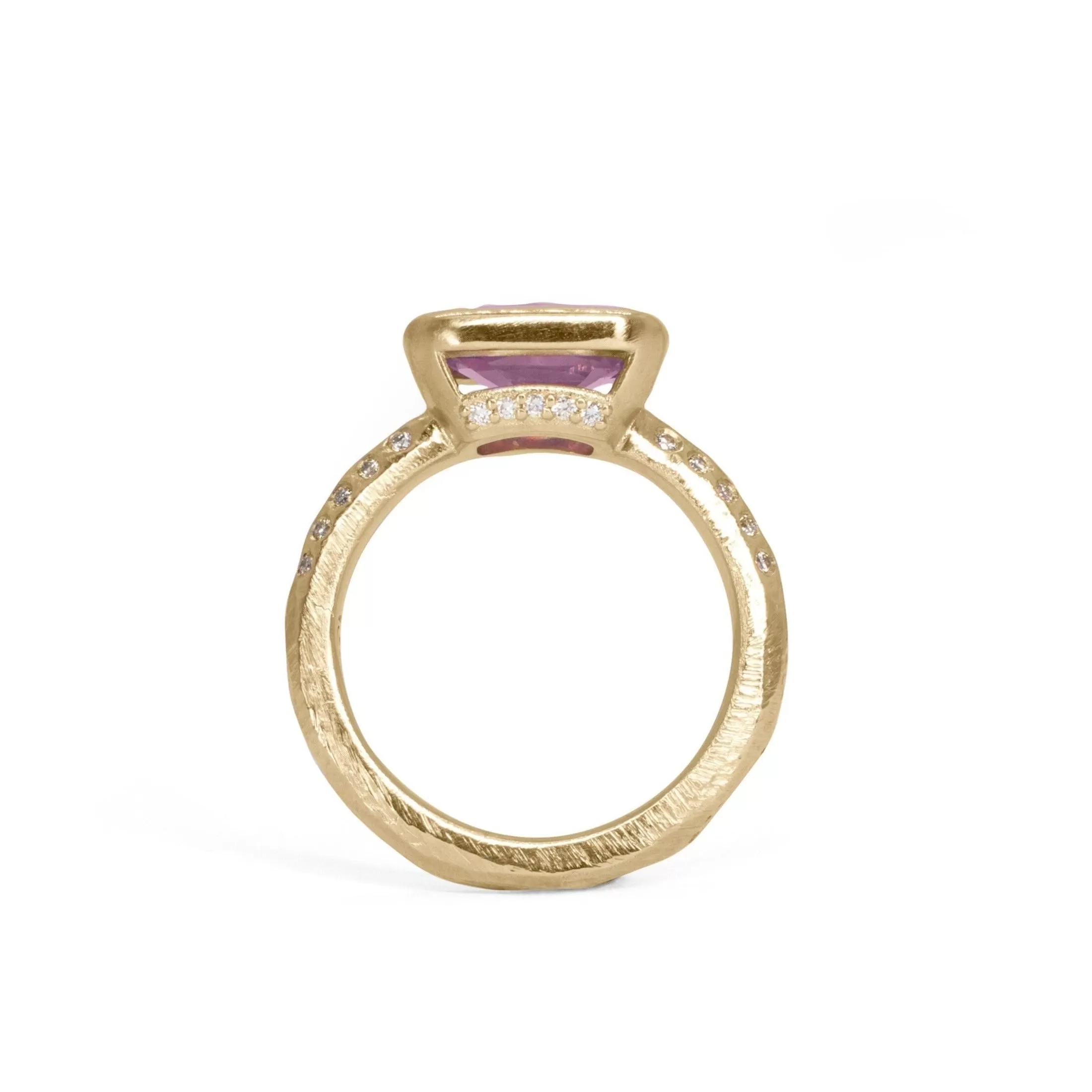 18K Atlantic Unicorn Ring with Pink Sapphire and Diamonds