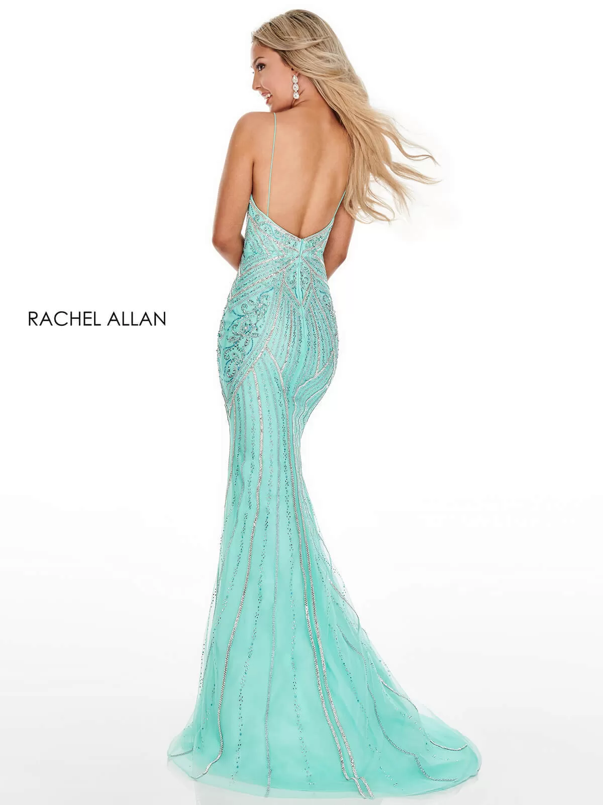 7084 Prom Dress Aqua