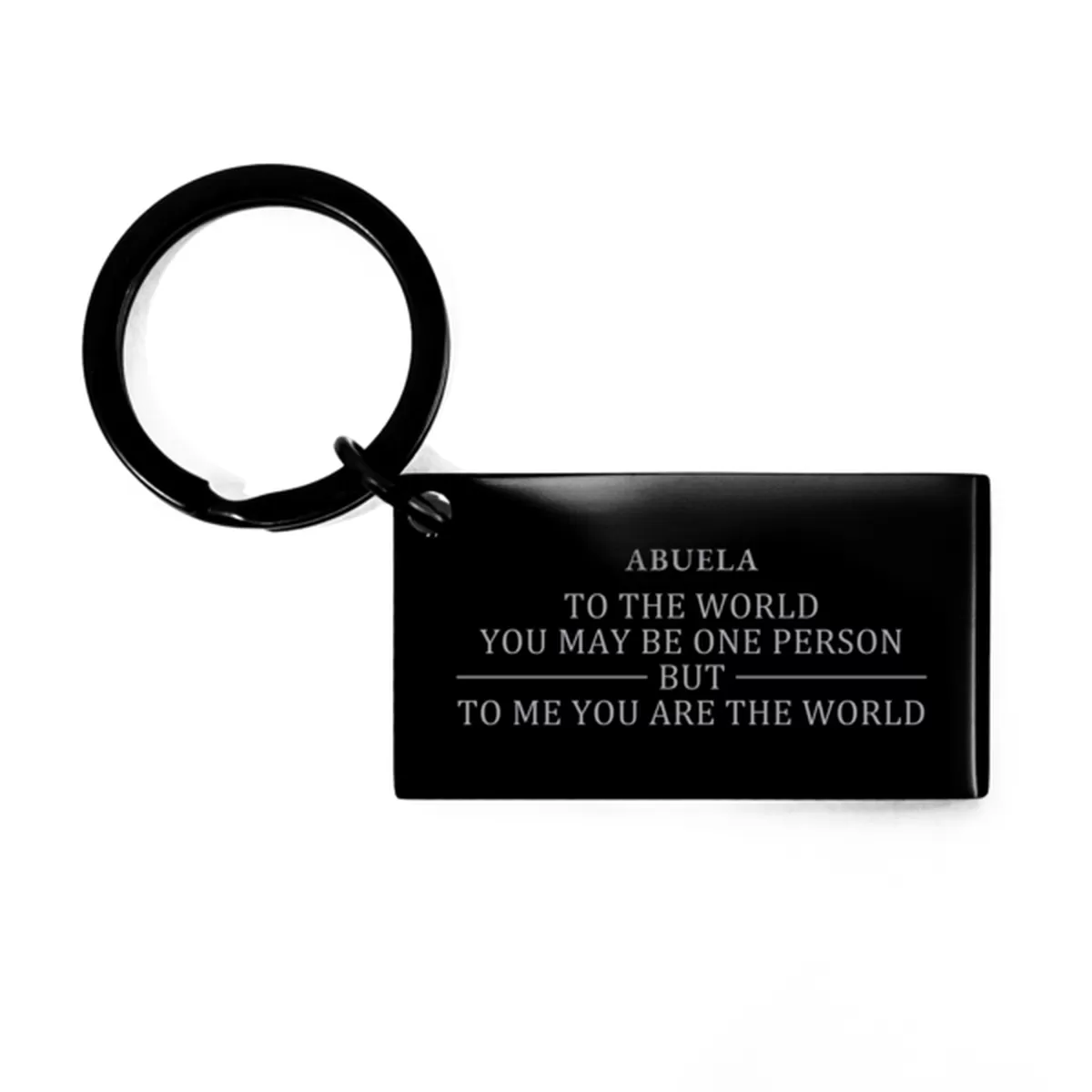 Abuela Gift. Birthday Meaningful Gifts for Abuela, To me You are the World. Standout Appreciation Gifts, Keychain for Abuela