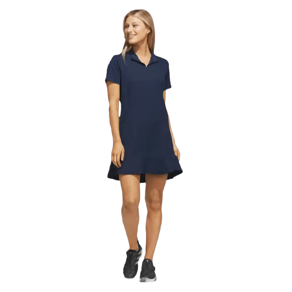 Adidas Ladies Frill Dress - Blue