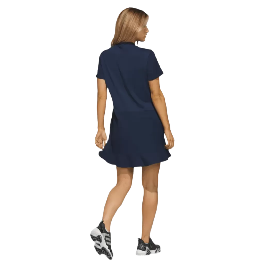 Adidas Ladies Frill Dress - Blue