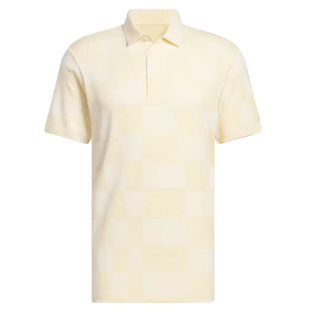 Adidas Ultimate365 Textured Polo Shirt - Beige