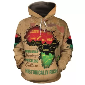 African Pride Of Invaluable Heritage All-over Hoodie