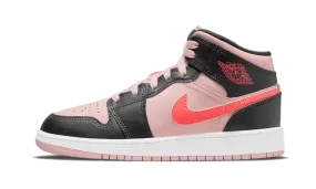 Air Jordan 1 Mid Black Pink Crimson