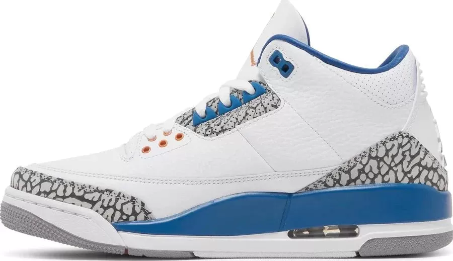 Air Jordan 3 Retro 'Washington Wizards' True Blue Sneakers for Men