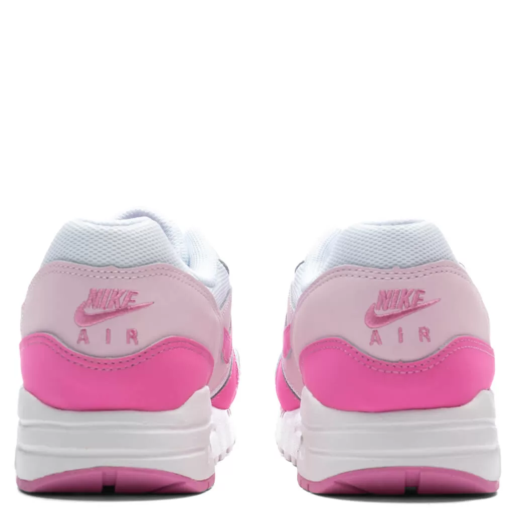 Air Max 1 (GS) - White/Playful Pink/Pink Foam