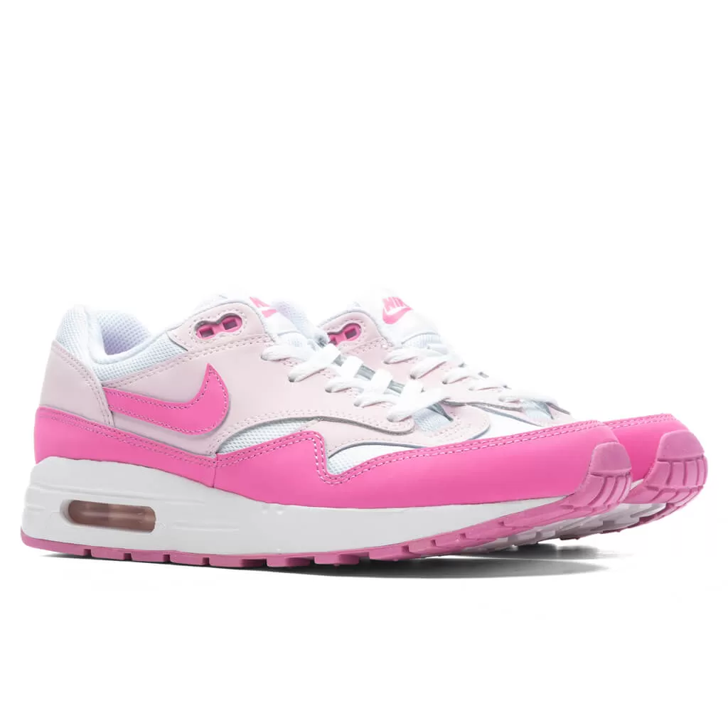 Air Max 1 (GS) - White/Playful Pink/Pink Foam