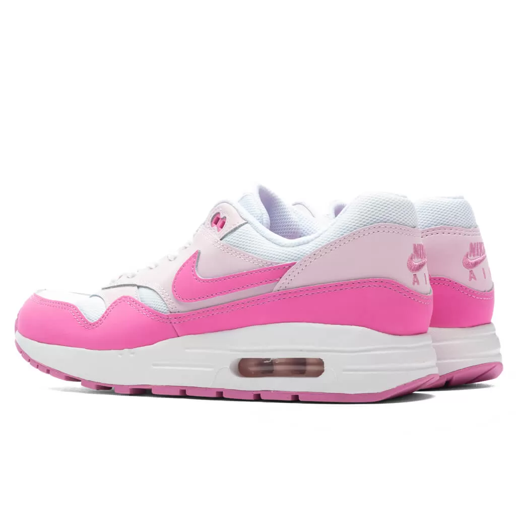 Air Max 1 (GS) - White/Playful Pink/Pink Foam