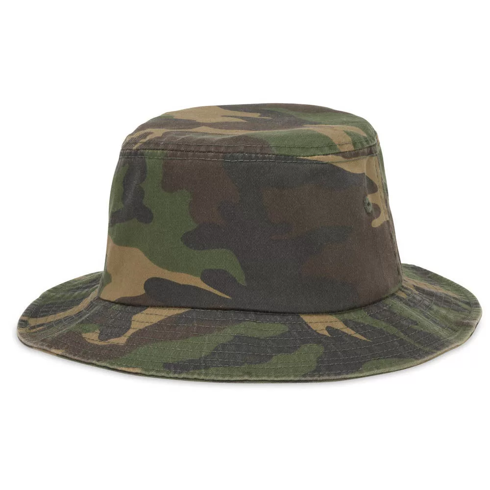 American Needle Men Blank Washed Bucket Hat (Camo)