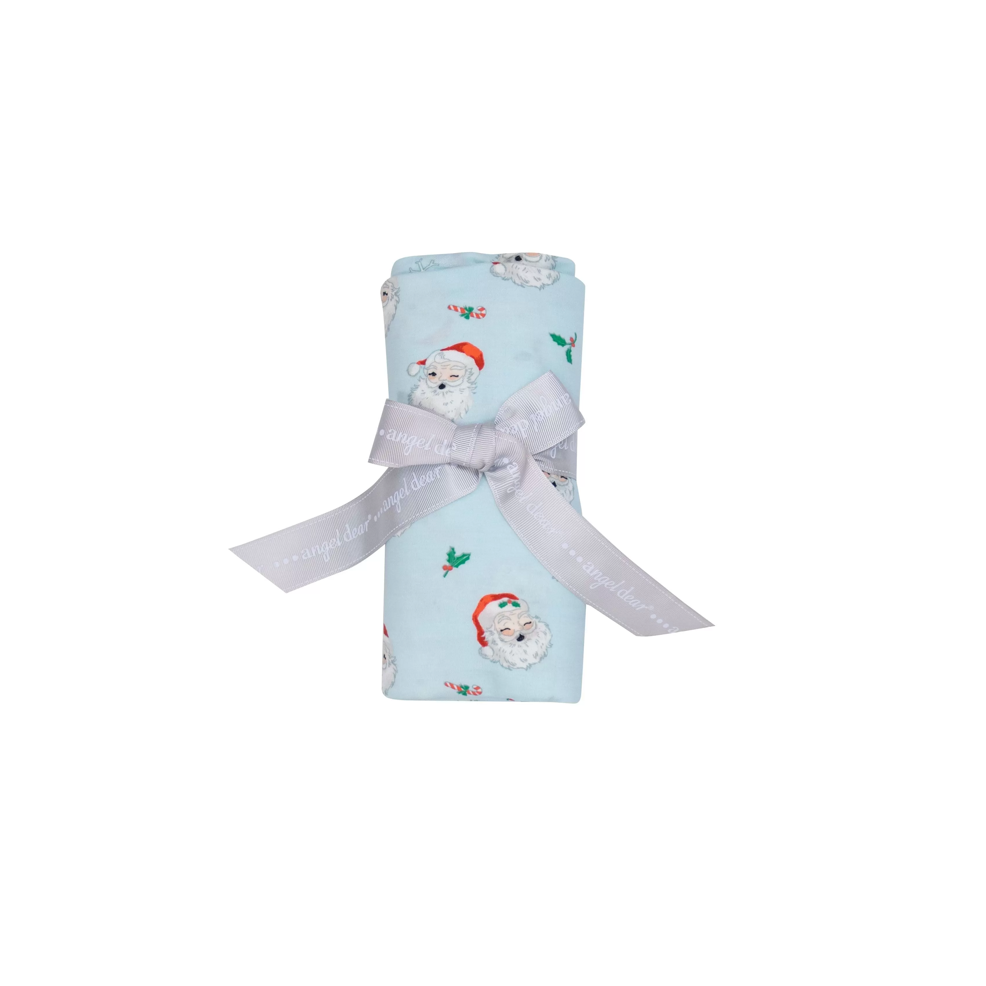 Angel Dear - Blue Vintage Santa Swaddle Blanket