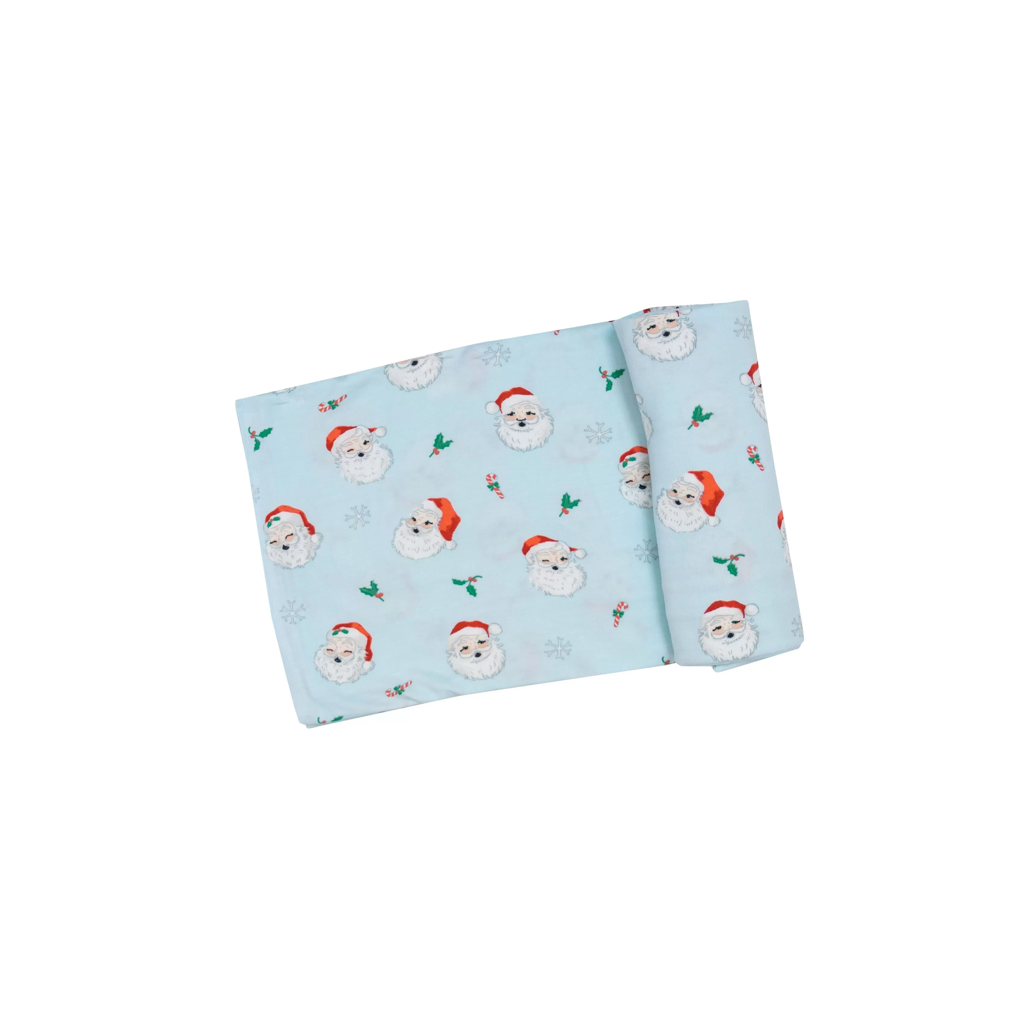 Angel Dear - Blue Vintage Santa Swaddle Blanket