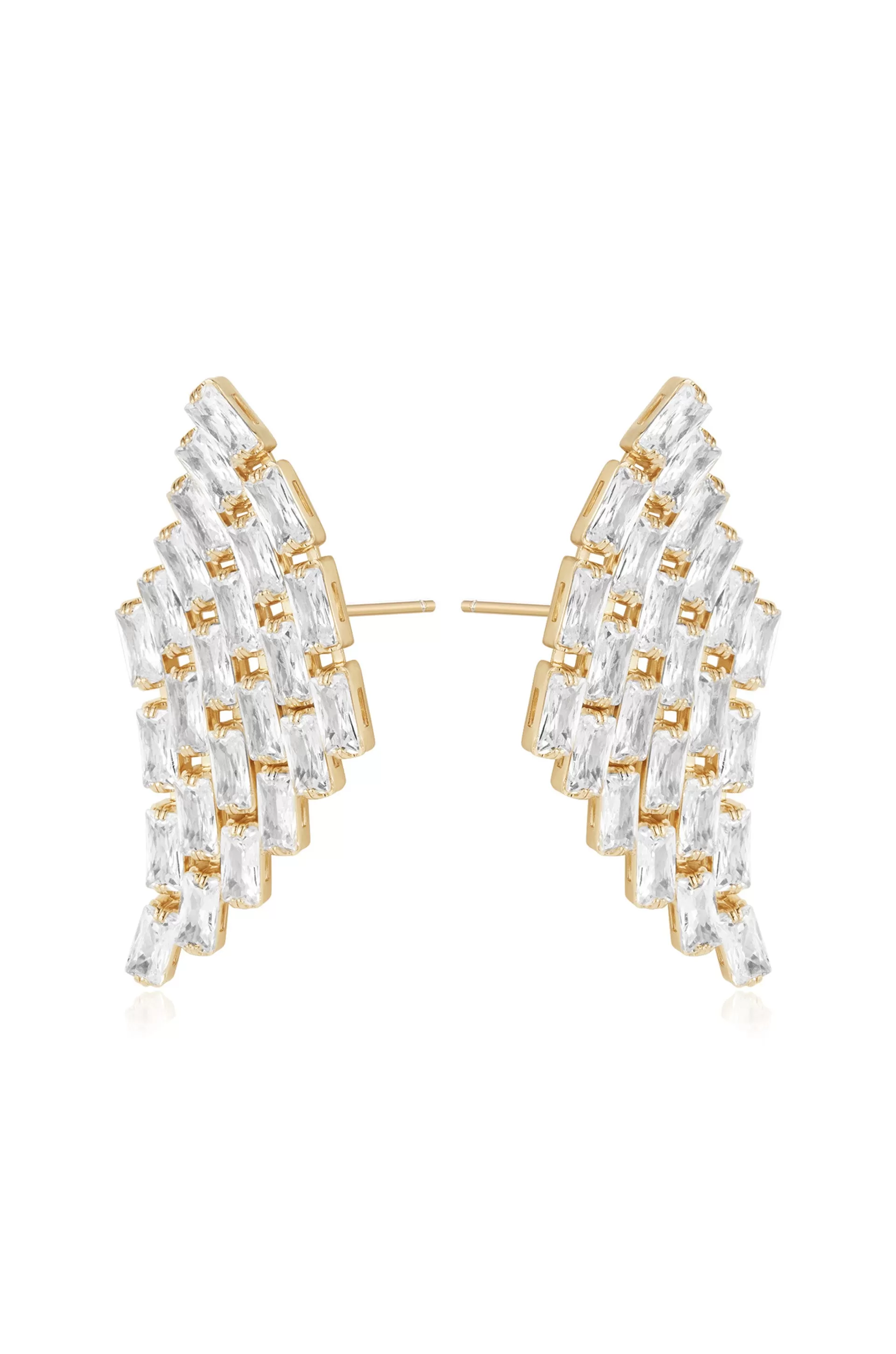 Angel Wing Crystal Earrings