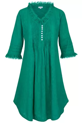 Annabel Cotton Tunic in Hand Woven Teal