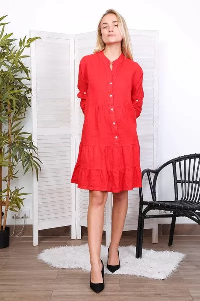 Anne   Kate Italian Linen Dress Genoa