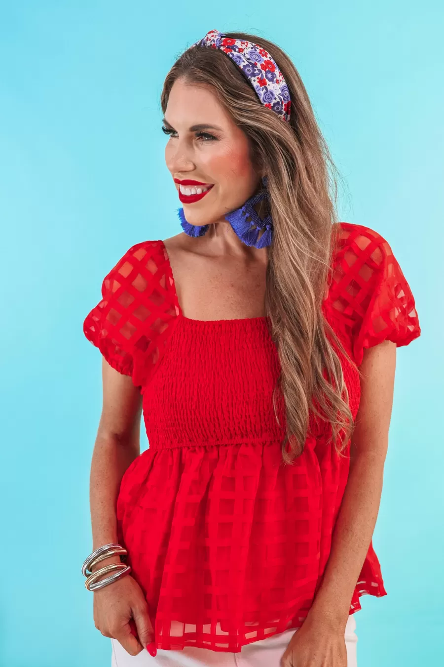 Arizona Smocked Top