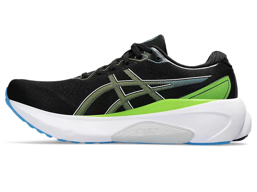 Asics Gel Kayano 30 Men's Running Shoes | Black/Electric Lime