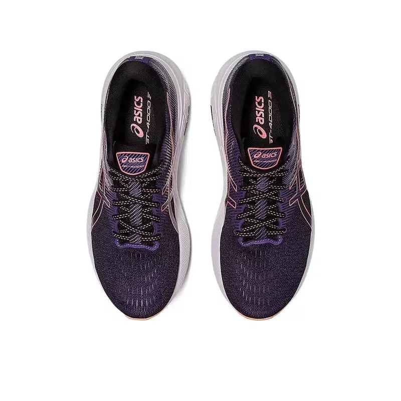 Asics Women's GT-4000 3 Road Running Shoes - (002)Black/Papaya