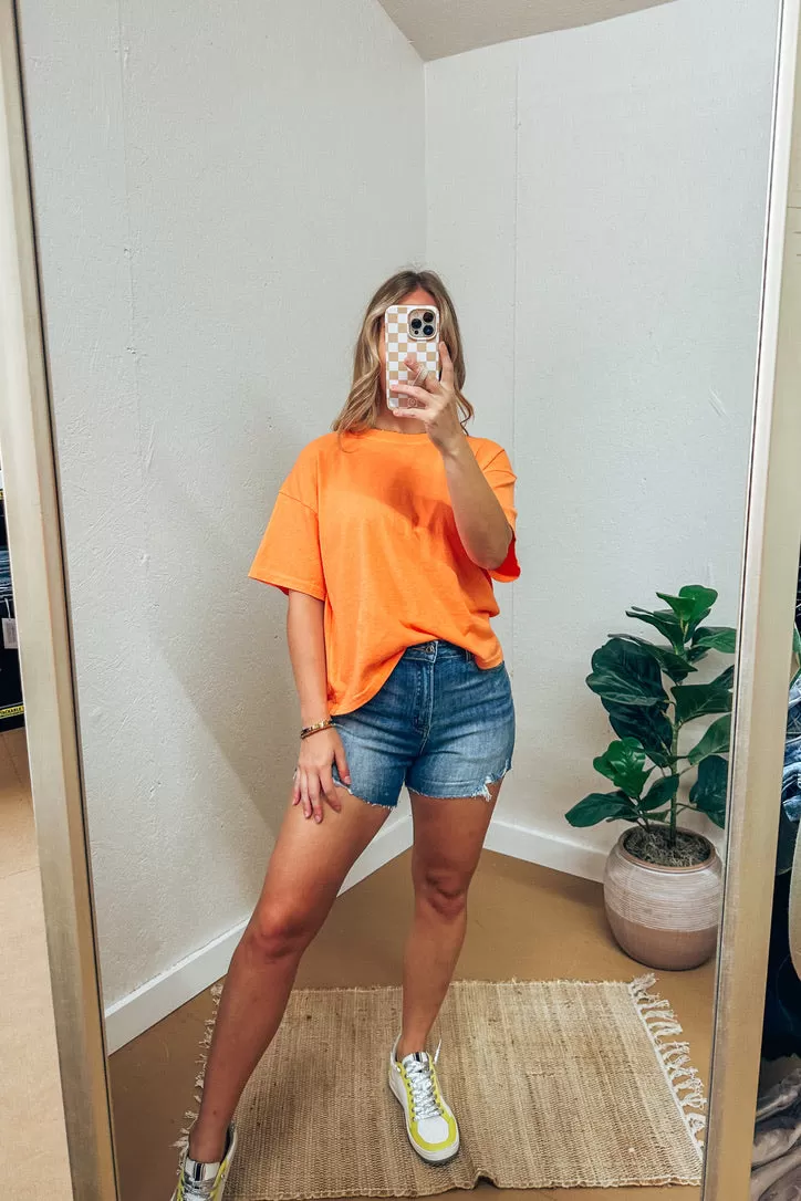 Avery Oversized Boxy Tee | 2 COLORS