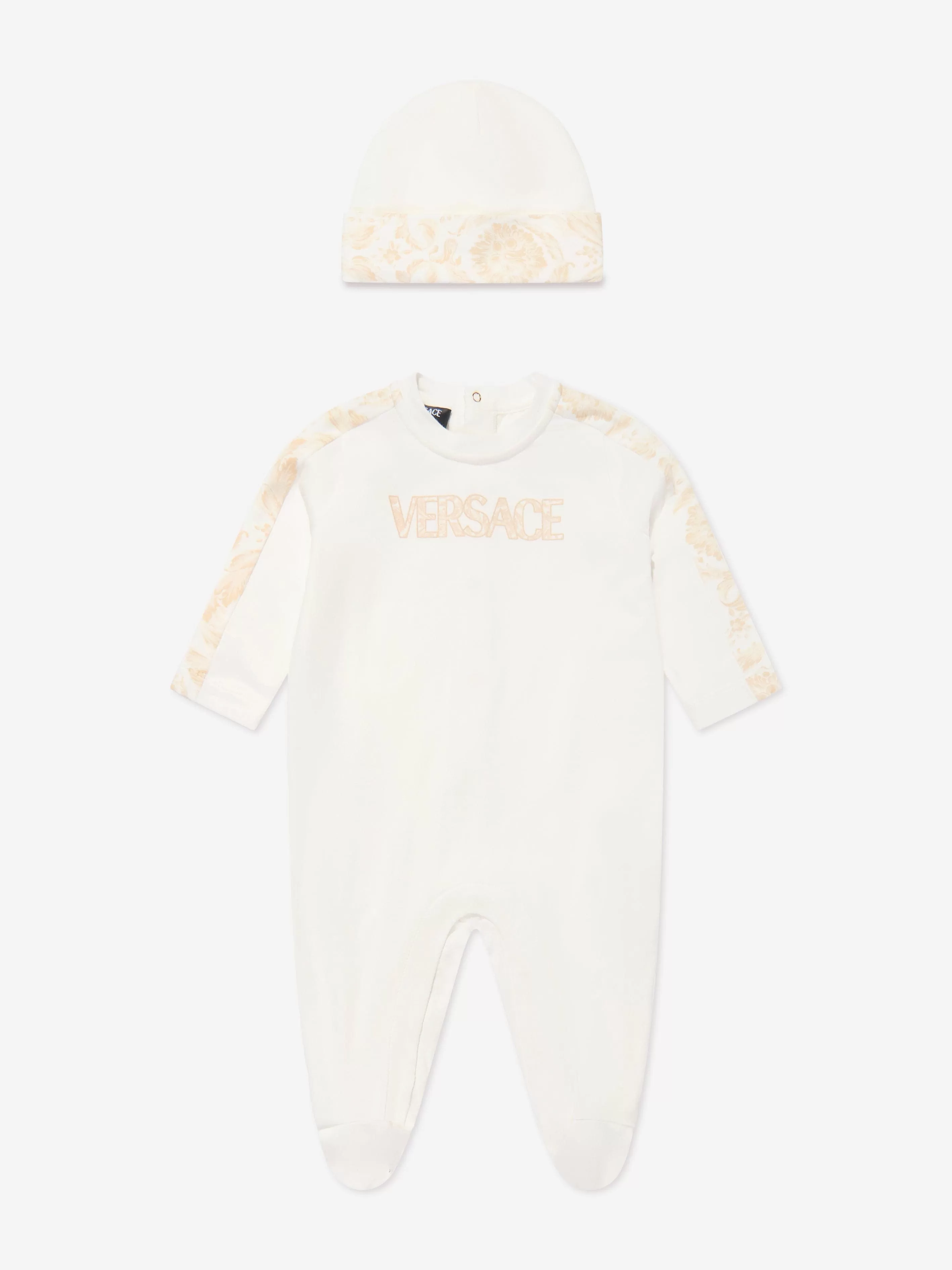 Baby Barocco Bodysuit Gift Set in White