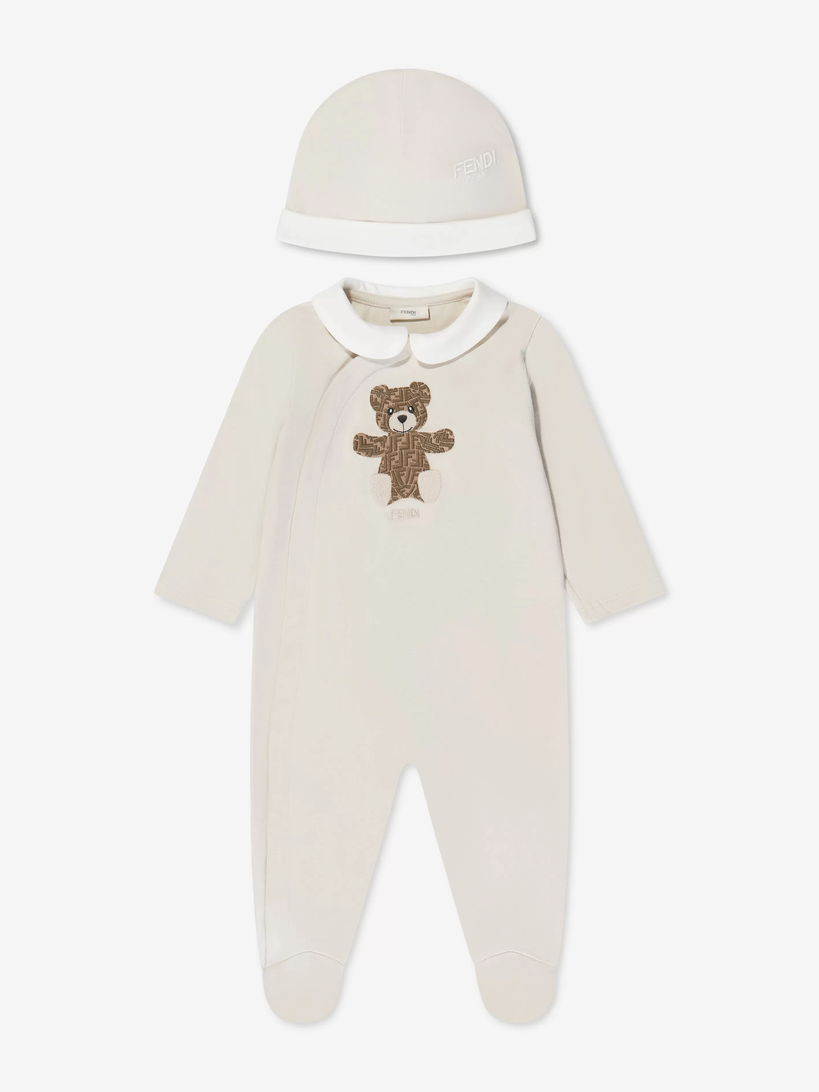 Baby Bear Babygrow Gift Set (2 Piece) in Beige