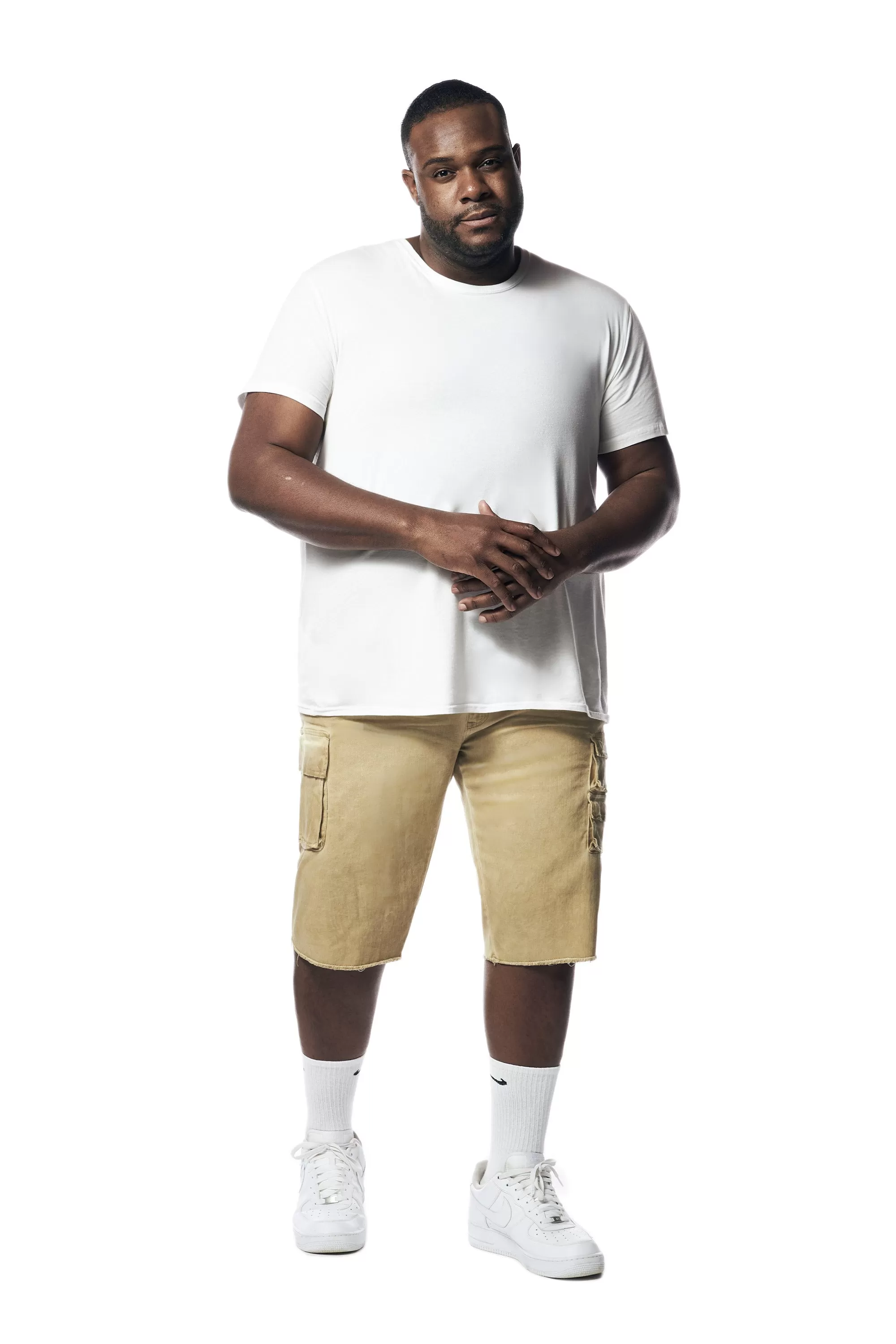 Big and Tall - Pigment Dyed Twill Utility Shorts - Khaki