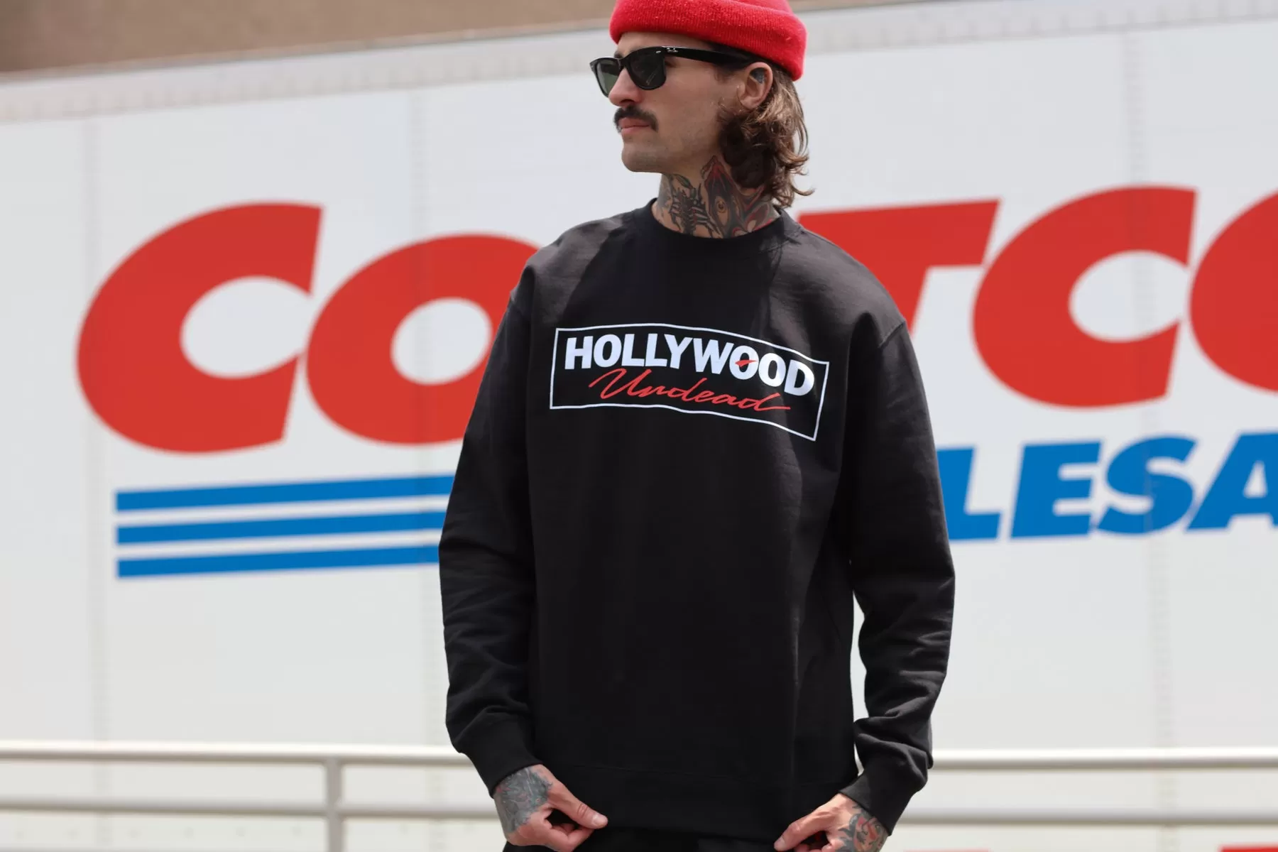 Big Box Logo Crewneck Sweatshirt (Black)