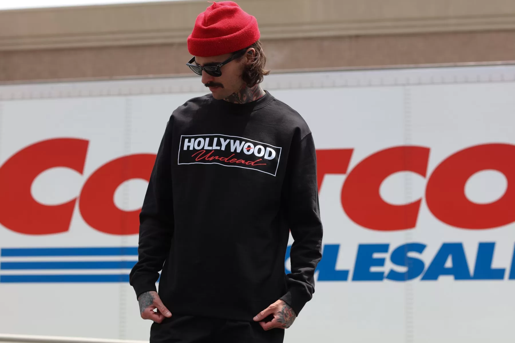 Big Box Logo Crewneck Sweatshirt (Black)