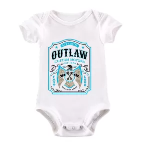 Biker Authentic Outlaw Motorbike Motorcycle Cafe Racer Chopper Bike Baby & Toddler Body Suit