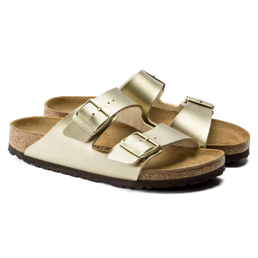 Birkenstock Women's Arizona - Gold Birko-Flor