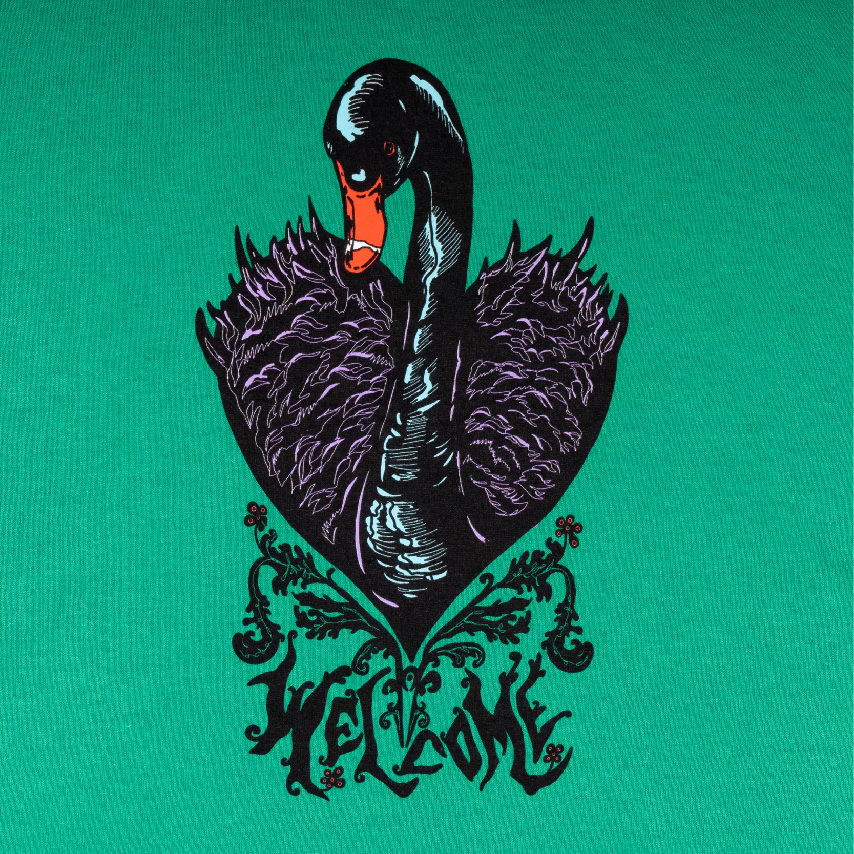 Black Swan Tee - Kelly Green