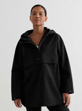 Black Waterproof Oversized Anorak