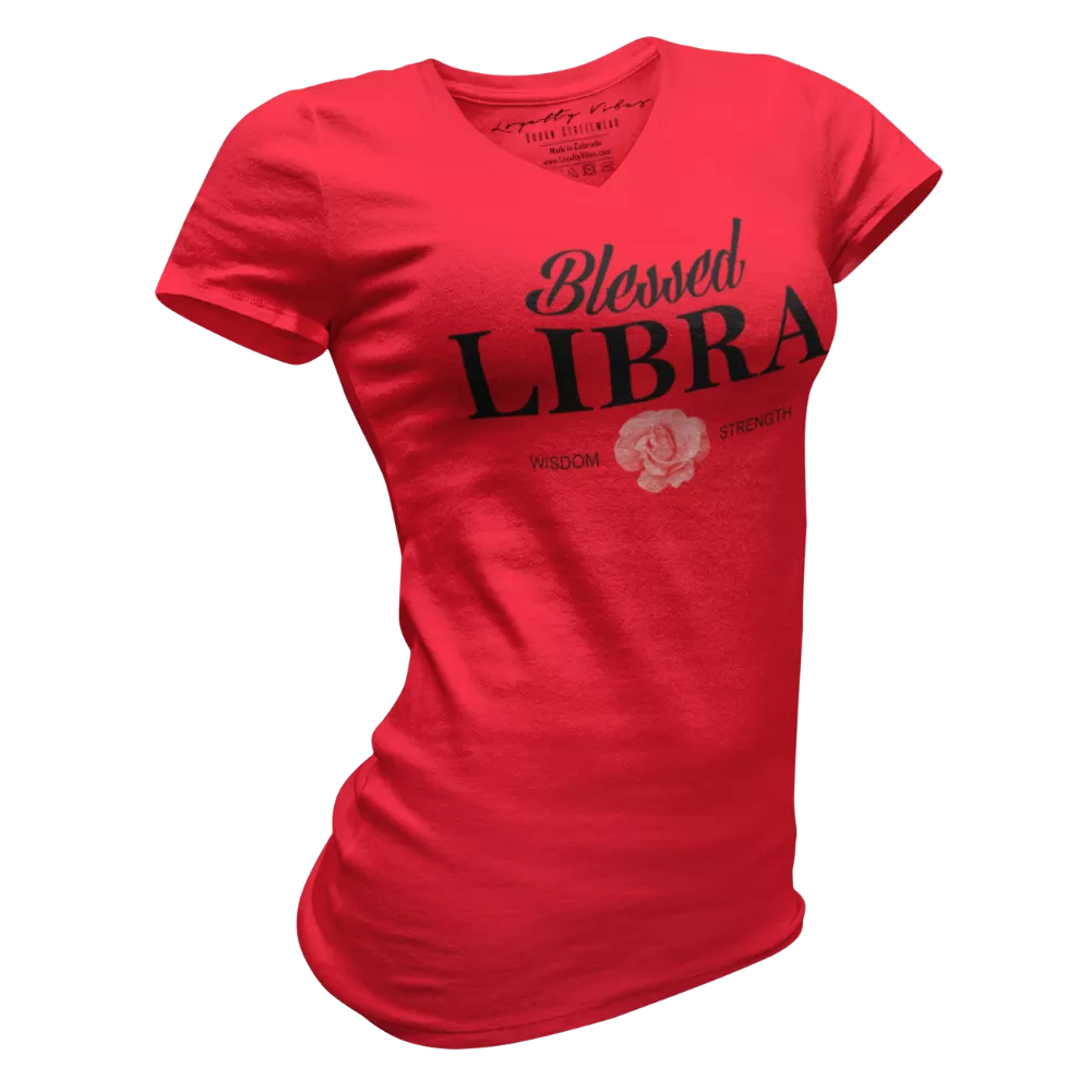 Blessed Libra V-Neck Tee