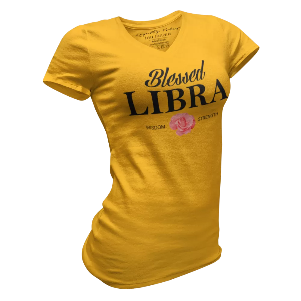 Blessed Libra V-Neck Tee