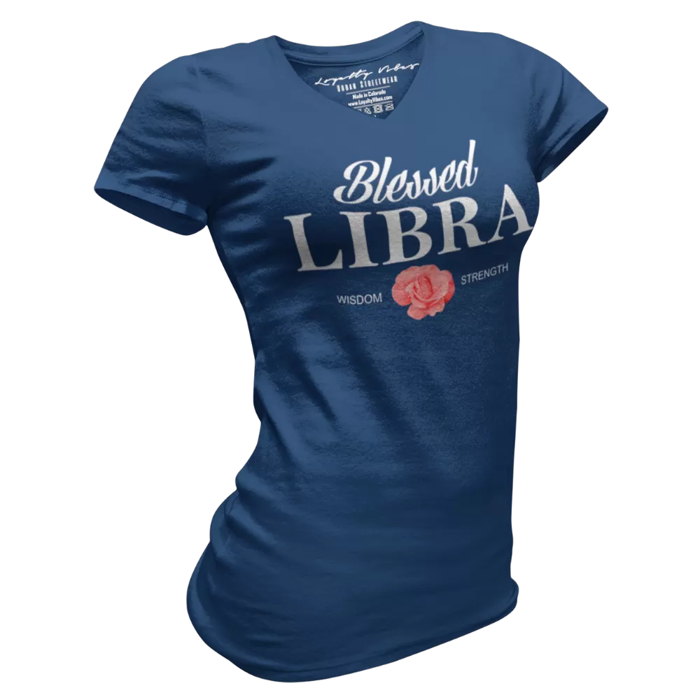 Blessed Libra V-Neck Tee