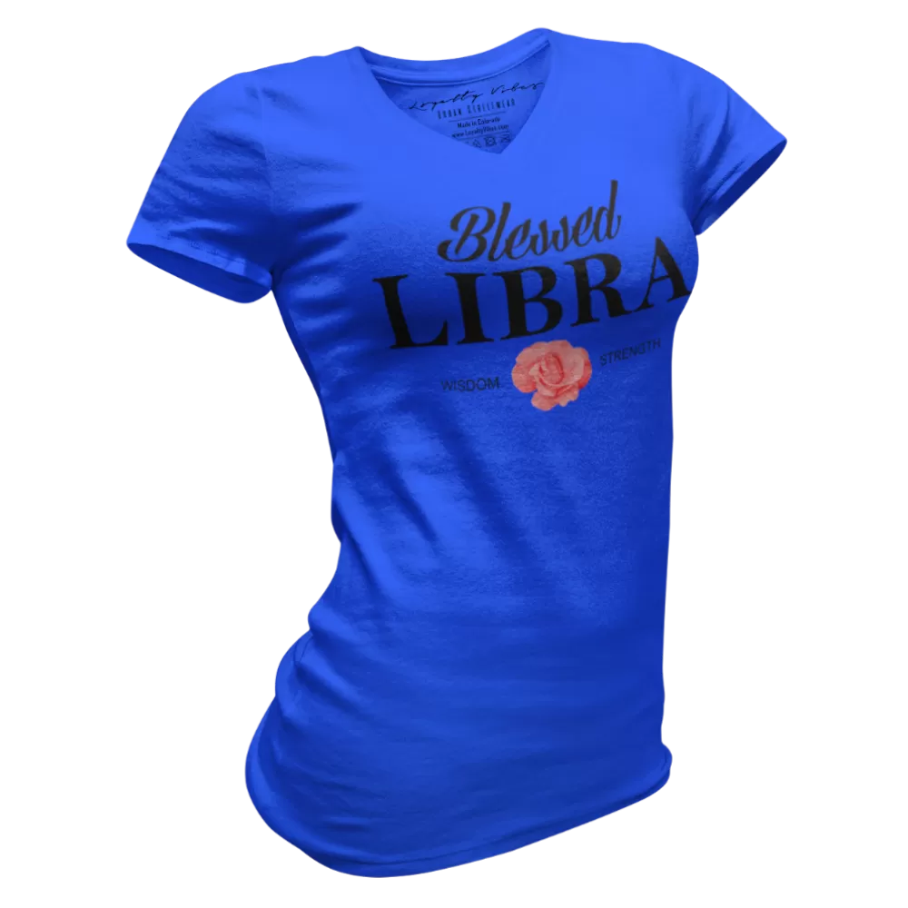 Blessed Libra V-Neck Tee