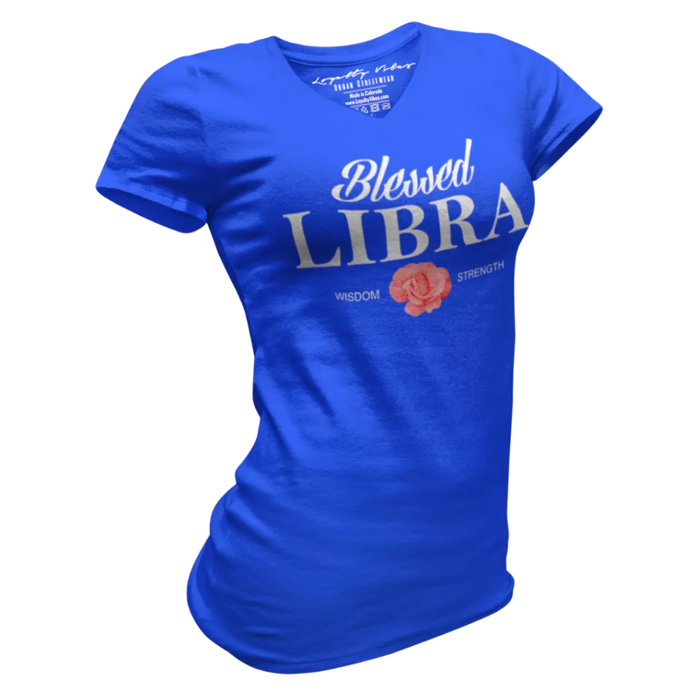 Blessed Libra V-Neck Tee