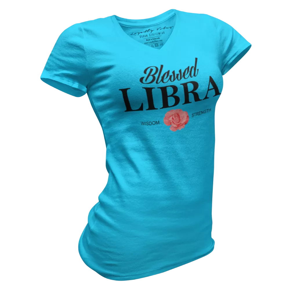 Blessed Libra V-Neck Tee