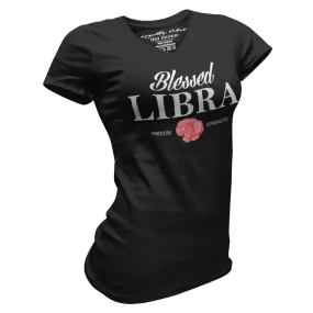 Blessed Libra V-Neck Tee