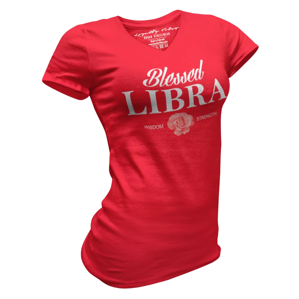 Blessed Libra V-Neck Tee