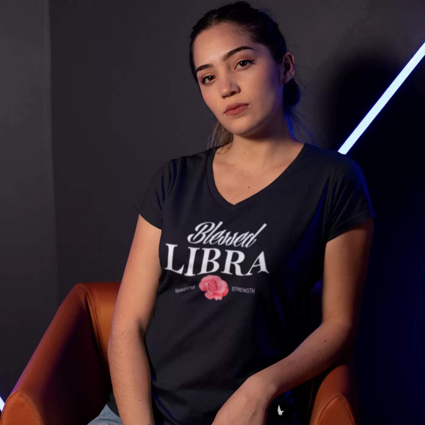 Blessed Libra V-Neck Tee