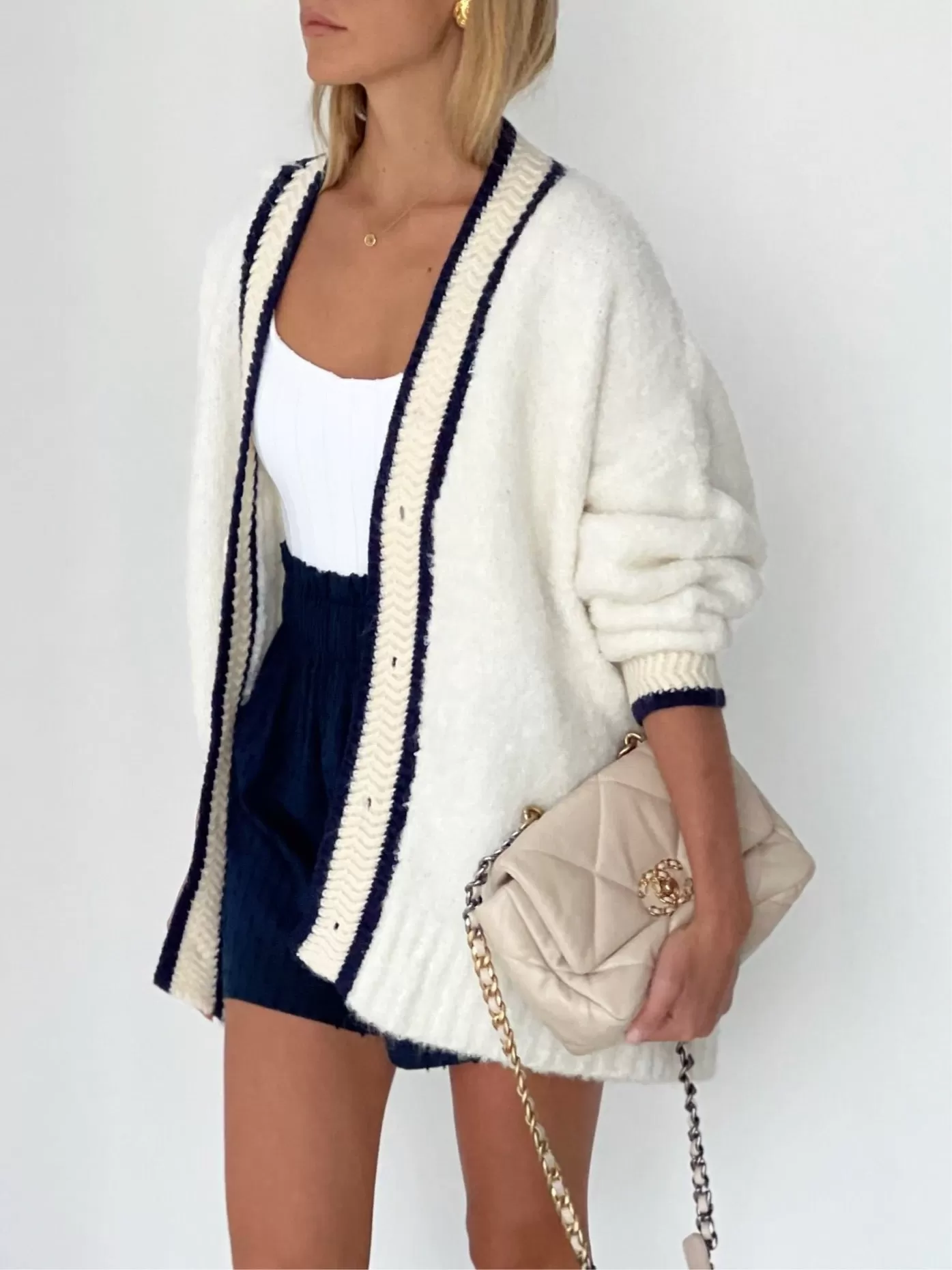 Boyfriend Oversized Cardigan | Cream