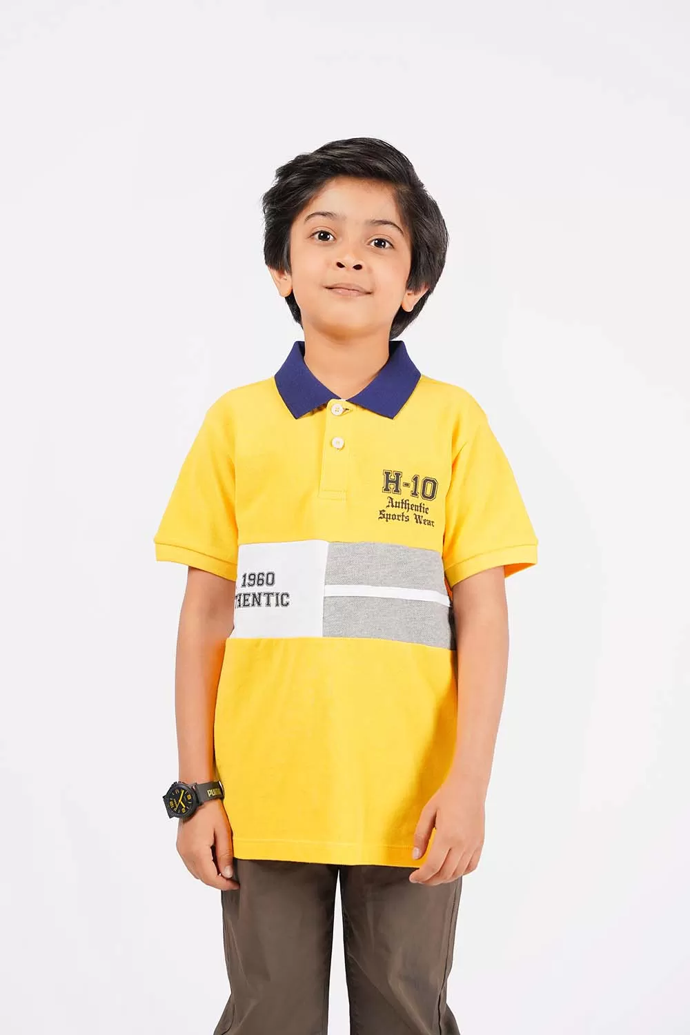 Boy's Short Sleeves Fashion Polo