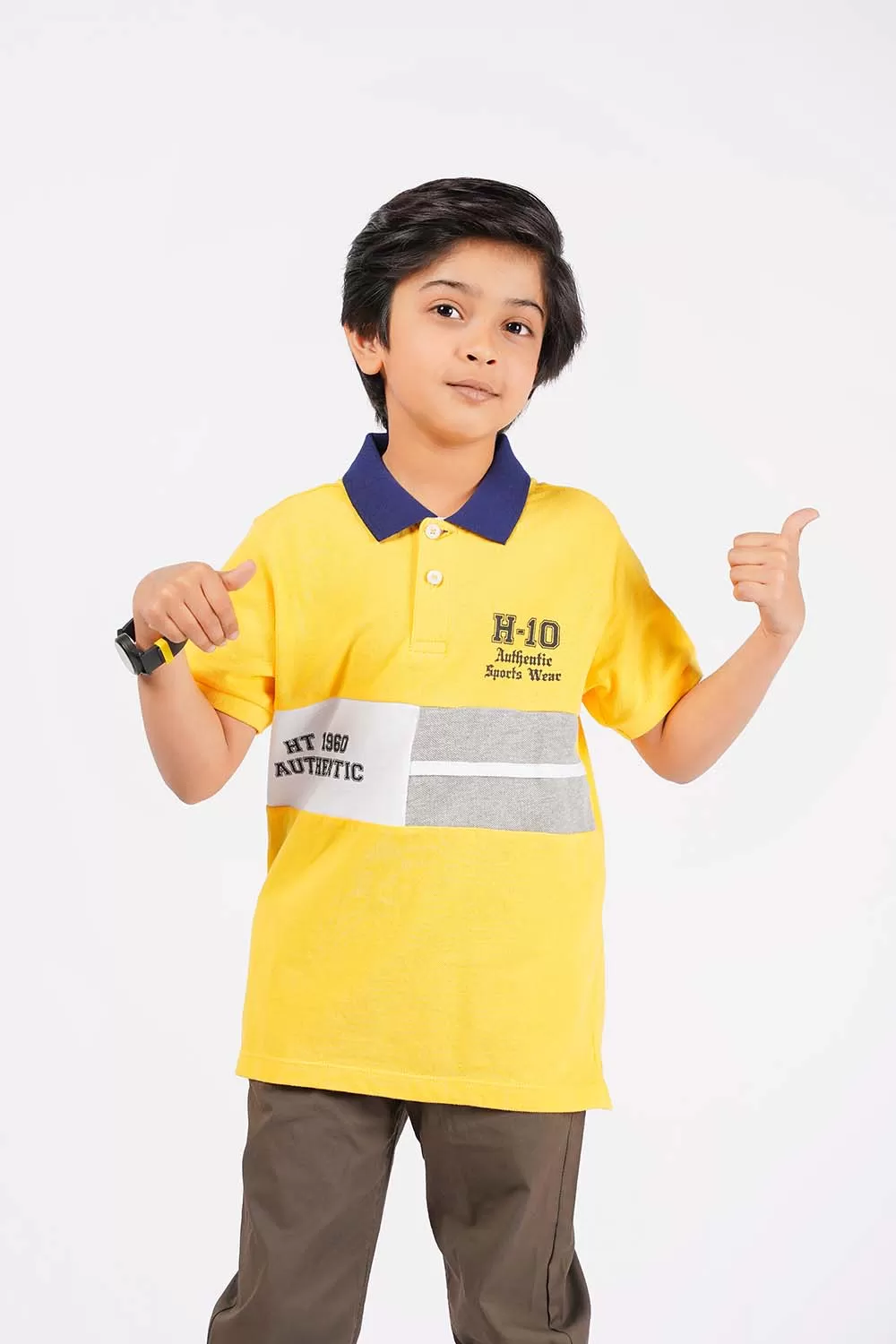 Boy's Short Sleeves Fashion Polo