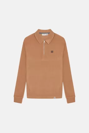 Bozay Super Soft Polo Sweatshirt - Bej