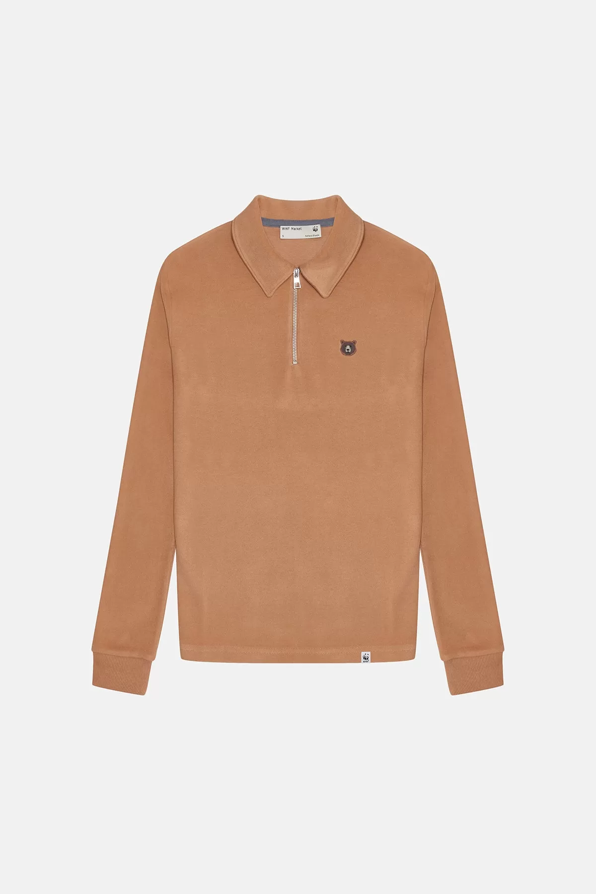 Bozay Super Soft Polo Sweatshirt - Bej