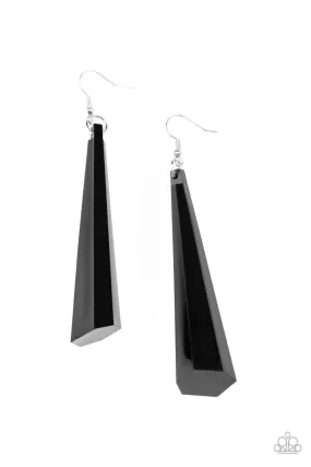 Break The Ice Black Earrings - Paparazzi Accessories