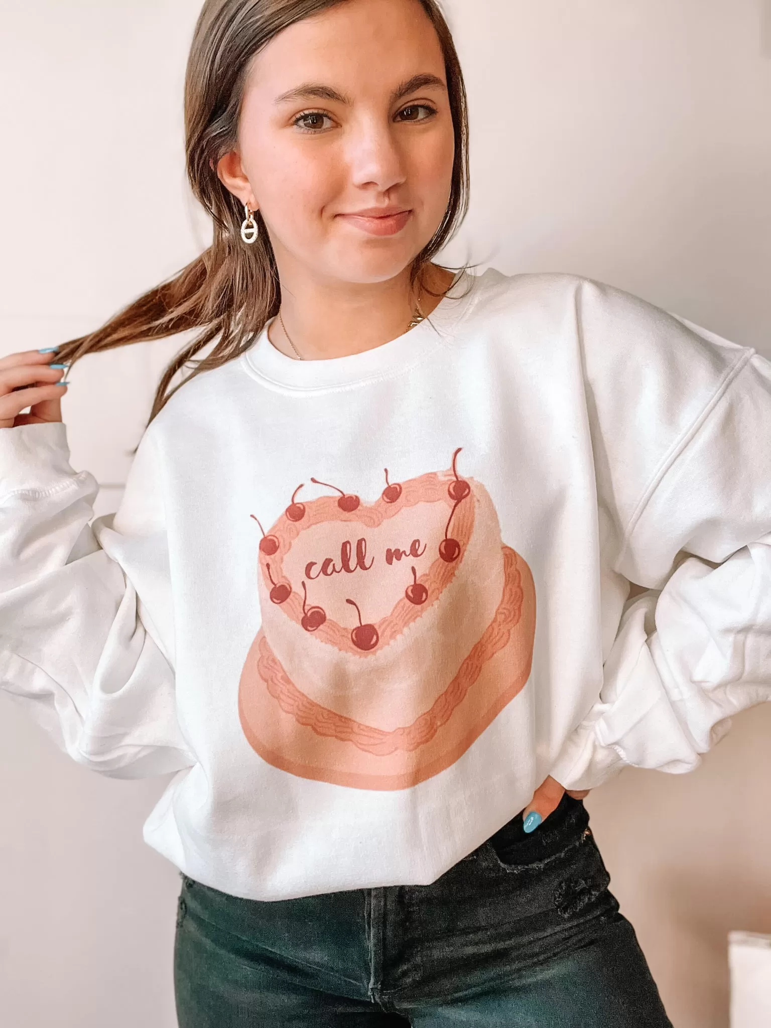 Call Me Graphic Sweatshirt