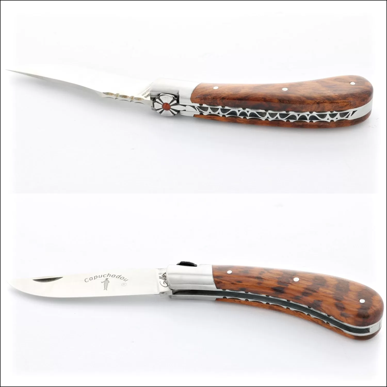 Capuchadou 10 cm Guilloche Folding Knife Amourette